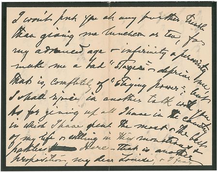 Lot #746 Henry James Handwritten Letter Signed - Image 4