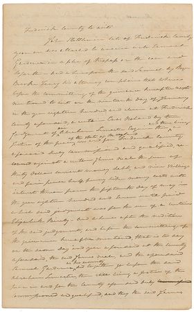 Lot #355 Supreme Court: Roger B. Taney Signed Document - Image 1