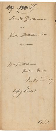 Lot #355 Supreme Court: Roger B. Taney Signed Document - Image 3