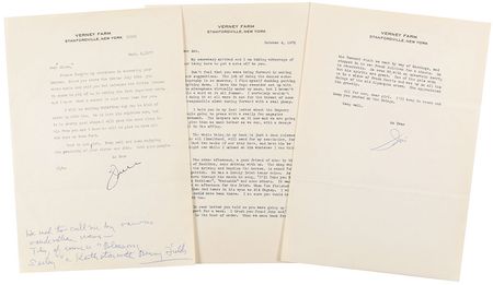 Lot #1036 James Cagney: “The job of doing the damned autobiography is so onerous, I find myself ducking putting anything down” - Image 1