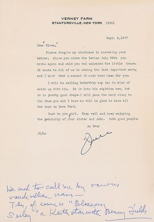 Lot #1036 James Cagney: “The job of doing the damned autobiography is so onerous, I find myself ducking putting anything down” - Image 4