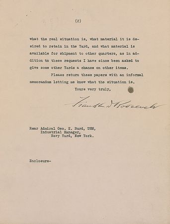 Lot #90 Franklin D. Roosevelt Typed Letter Signed - Image 2