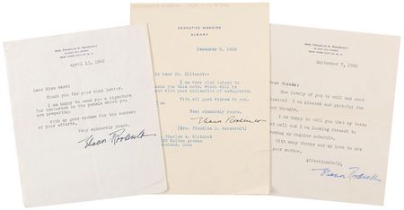 Lot #91 Eleanor Roosevelt Typed Letters Signed - Image 1