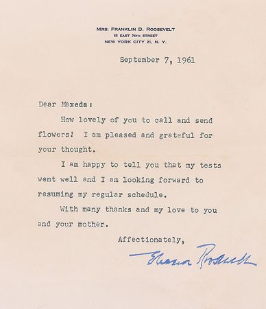 Lot #91 Eleanor Roosevelt Typed Letters Signed - Image 4