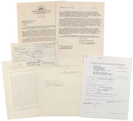 Lot #1134 Hollywood Documents Documents - Image 1