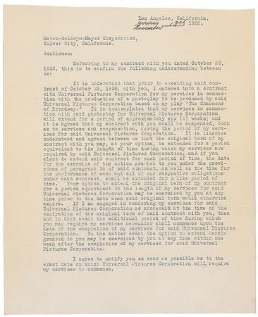 Lot #1134 Hollywood Documents Documents - Image 4