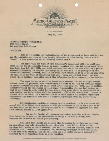 Lot #1134 Hollywood Documents Documents - Image 6