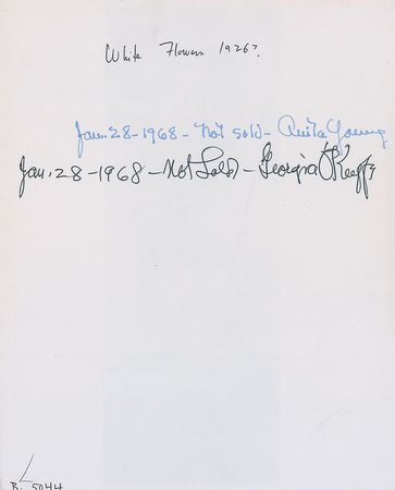 Lot #634 Georgia O’Keeffe Signed Photograph - Image 2