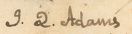 Lot #14 John Quincy Adams Signed Document - Image 2