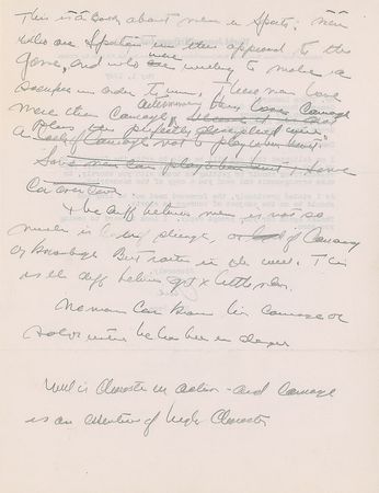 Lot #1198 Vince Lombardi: Lombardi?s handwritten foreword to Winners Never Quit: ?This is a book about men in sports, men who are Spartans in the approach to the game? - Image 2