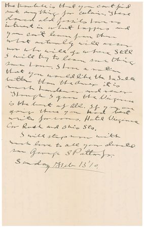 Lot #481 George S. Patton: “These damned old fossils have no interest in what happens and you can't learn from them” - Image 7