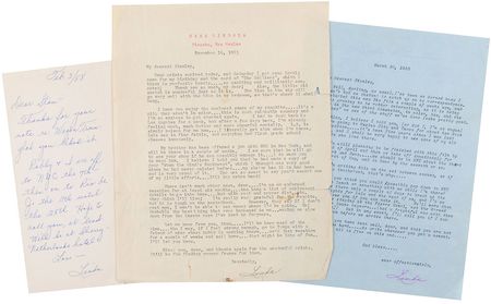 Lot #1044 Linda Darnell: Writing while filming Second Chance: ?It?s being made in the new third dimension, in color, too? - Image 1