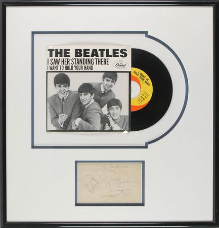 Lot #864 Beatles: Choice early signatures of the ?Lads from Liverpool? - Image 1