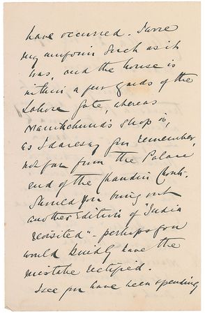 Lot #486 Frederick Roberts: “I went to the house in the Chandiri Chonk at Delhi ‘disguised as a Hindu’” - Image 2