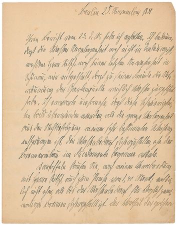 Lot #178 Otto von Bismarck Handwritten Letter Signed - Image 1