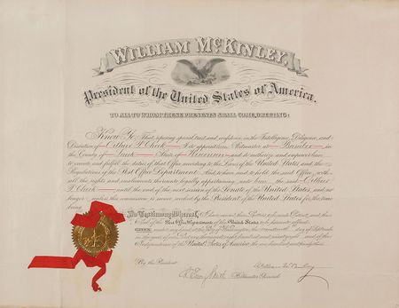 Lot #51 William McKinley Signed Document - Image 1