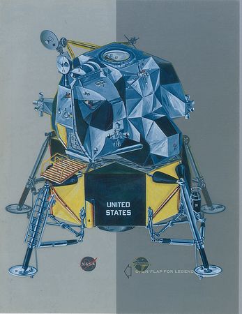 Lot #560 Apollo LM Transparencies NASA/Grumman Apollo Lunar Module Transgraphic Brochure - Image 2