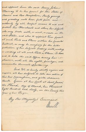Lot #326 Queen Victoria Signed Document - Image 2