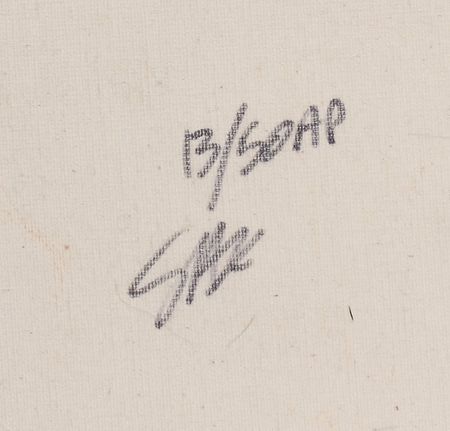 Lot #622 Steve Kaufman: Nearly five-foot tall American Gothic as envisioned by Warhol?s protégé - Image 2