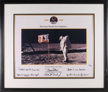 Lot #300 Buzz Aldrin and Charlie Duke - Image 1
