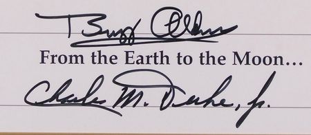 Lot #300 Buzz Aldrin and Charlie Duke - Image 2