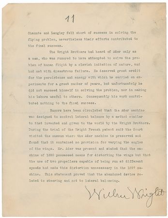 Lot #1 Wilbur Wright - Image 2