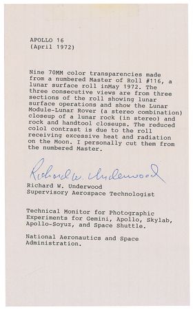Lot #469 Apollo 16 - Image 4