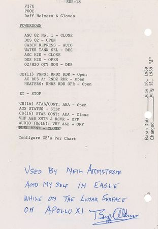 Lot #287 Apollo 11 - Image 2
