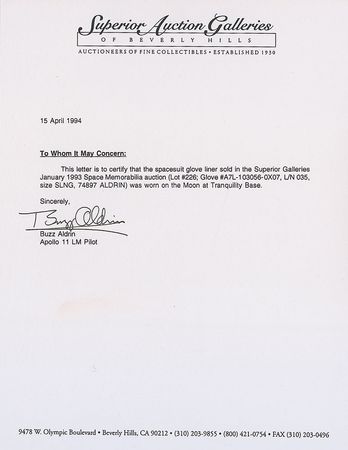 Lot #288 Buzz Aldrin - Image 2