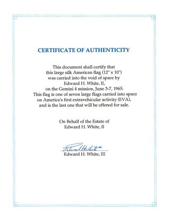 Lot #140  Gemini 4: Edward H. White II - Image 2