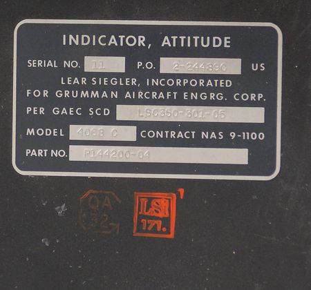 Lot #178 Lunar Module Flight Director Attitude Indicator (FDAI) - Image 3