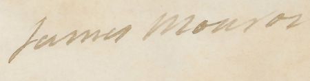 Lot #6 James Monroe Signed Document - Image 2
