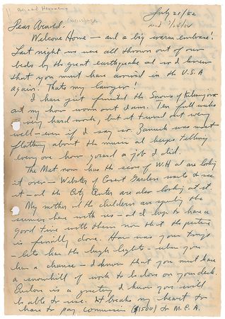 Lot #680 Bernard Herrmann: ?'I have just finished the Snows of Kilimanjaro? - Image 1