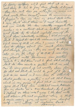 Lot #680 Bernard Herrmann: ?'I have just finished the Snows of Kilimanjaro? - Image 2