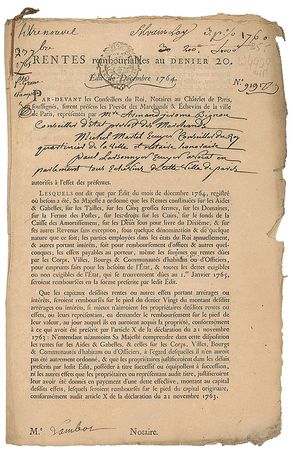 Lot #230 Armand-Jerome Bignon - Image 1
