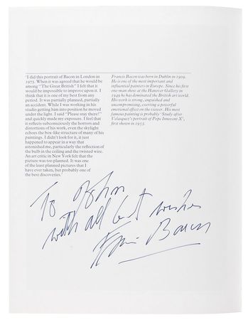 Lot #245 The Great British: Signed by over 50 British greats?including Bacon, Hockney, and Moore - Image 1