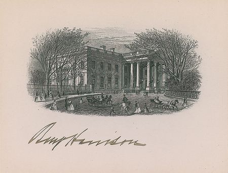 Lot #43 Benjamin Harrison: A pristine White House