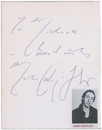 Lot #671 Dire Straits Signatures - Image 1