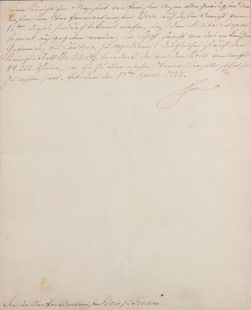 Lot #156 Frederick the Great Signed Letter - Image 2