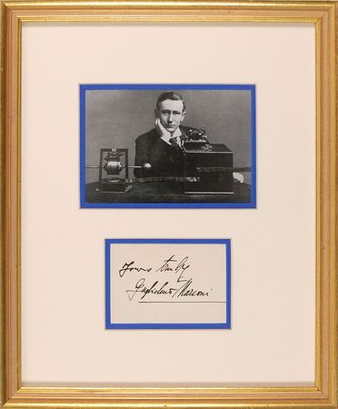 Lot #254 Guglielmo Marconi Signature - Image 1