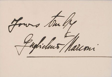Lot #254 Guglielmo Marconi Signature - Image 2