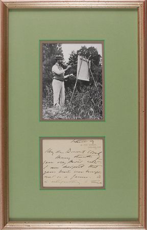 Lot #434 John Singer Sargent: “I am delighted that your bust was bought, and it is famous” - Image 1