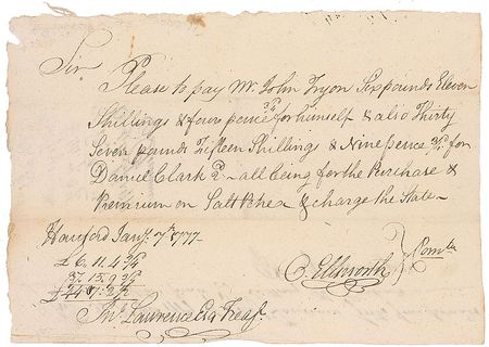Lot #279 Oliver Ellsworth - Image 1