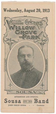 Lot #578 John Philip Sousa: ?I have received permission from the Government to go on non-duty status and will, therefore, be with my Band at Willow Grove this summer? - Image 2