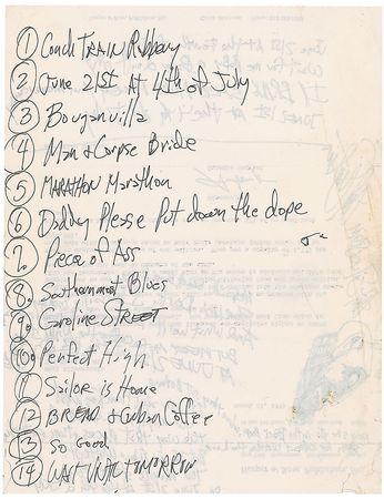 Lot #514 Shel Silverstein: Fantastic self-portrait and working lyrics for his 1980 album - Image 2