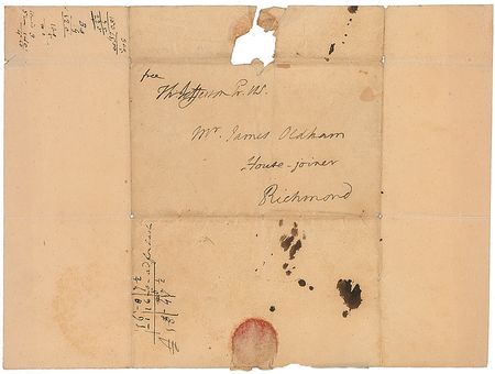 Lot #3 Thomas Jefferson: Sent to a Monticello craftsman by ?Th: Jefferson Pr. US? - Image 2