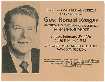 Lot #112 Ronald Reagan Ticket - Image 2