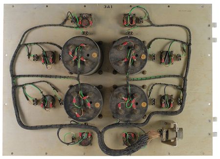 Lot #359 S-IB Engine Gauges: Important ground control panel used to monitor first stage SRB trajectory - Image 2