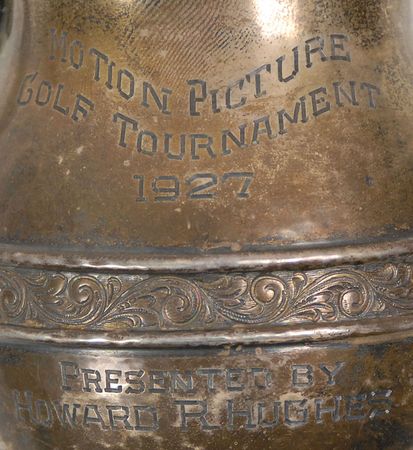 Lot #171 Howard Hughes: Sterling silver golf trophy presented by Hughes - Image 2