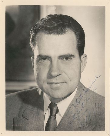 Lot #105 Richard Nixon Signed Photograph - Image 1